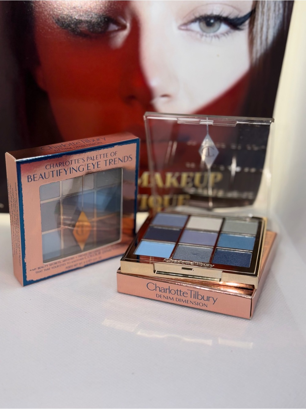 Charlotte Tilbury Denim Dimension Blue Eyeshadow Palette-Demin Dimension